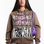 The HEAVEN - POWER OF HEAVEN ZIP-UP  available online with global shipping, and in PAM Stores Melbourne and Sydney.
