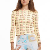 The I HEART ME YELLOW THERMAL TOP available online with global shipping, and in PAM Stores Melbourne and Sydney.