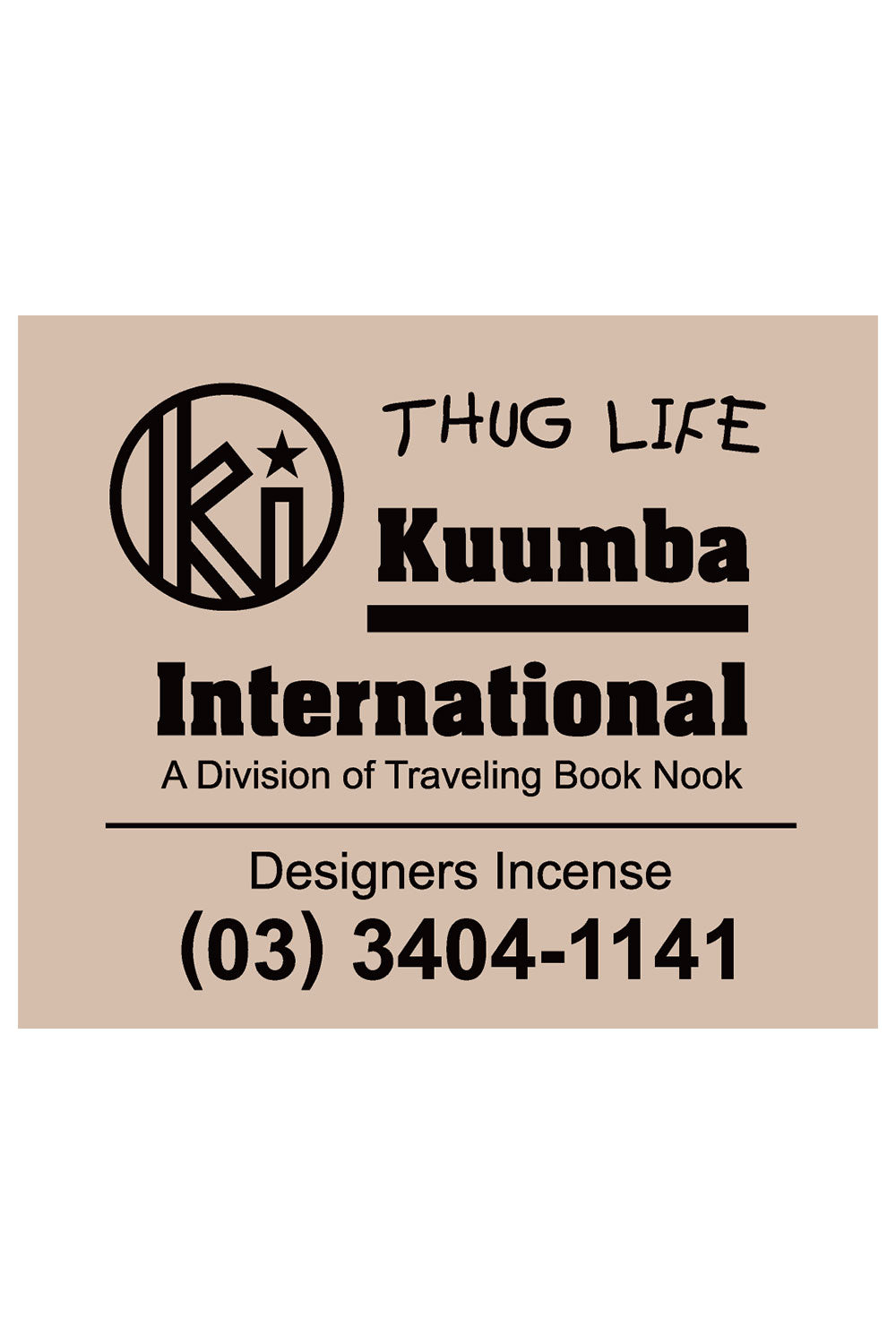 The KUUMBA - DESIGNERS INCENSE 30 PACK 1/2 SIZE THUG LIFE available online with global shipping, and in PAM Stores Melbourne and Sydney.