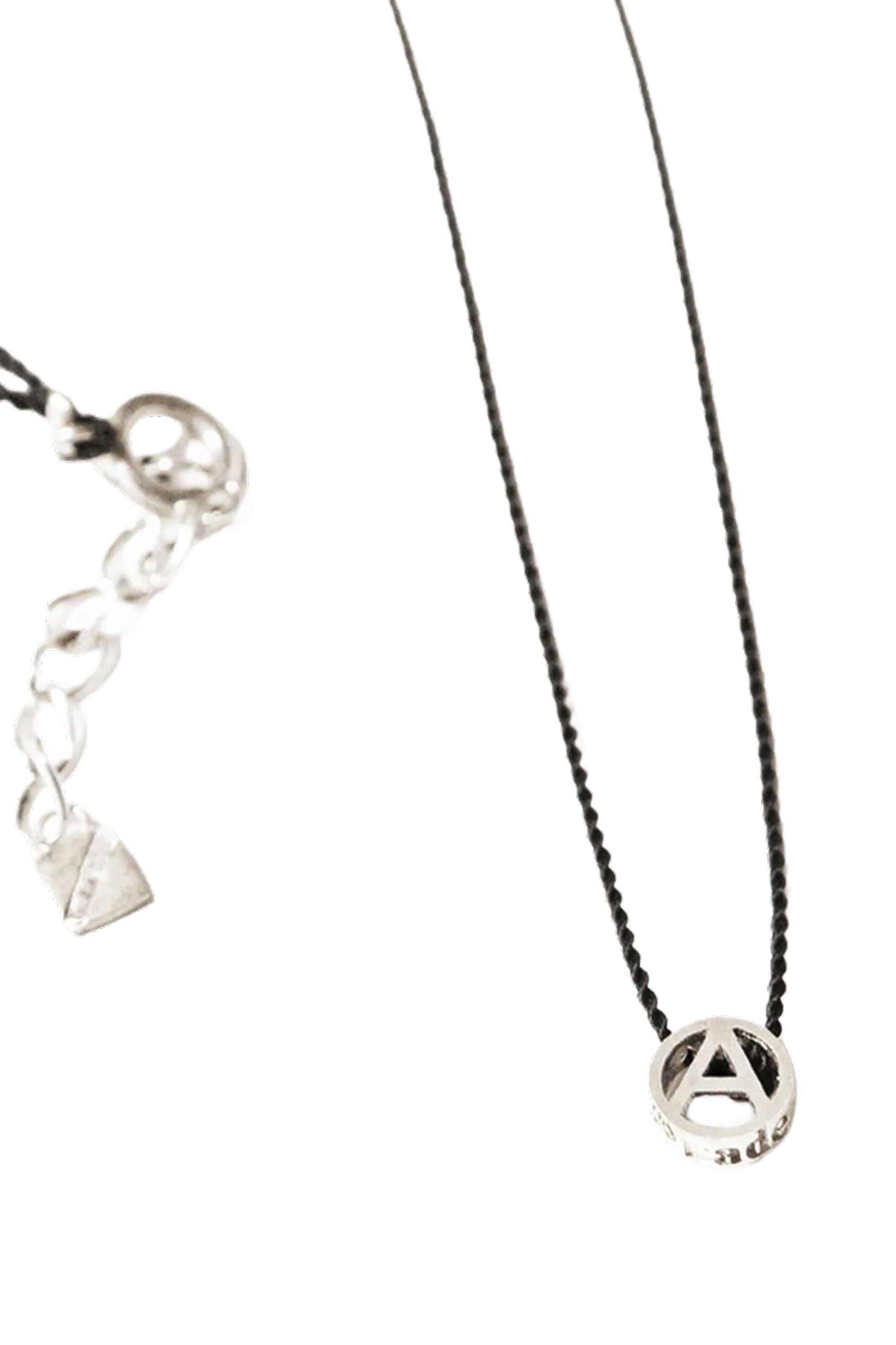 The TINY A NECKLACE SILVER available online with global shipping, and in PAM Stores Melbourne and Sydney.