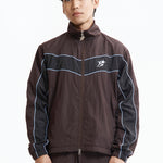 The Panelled Track Jacket Brown available online with global shipping, and in PAM Stores Melbourne and Sydney.