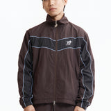 The Panelled Track Jacket Brown available online with global shipping, and in PAM Stores Melbourne and Sydney.
