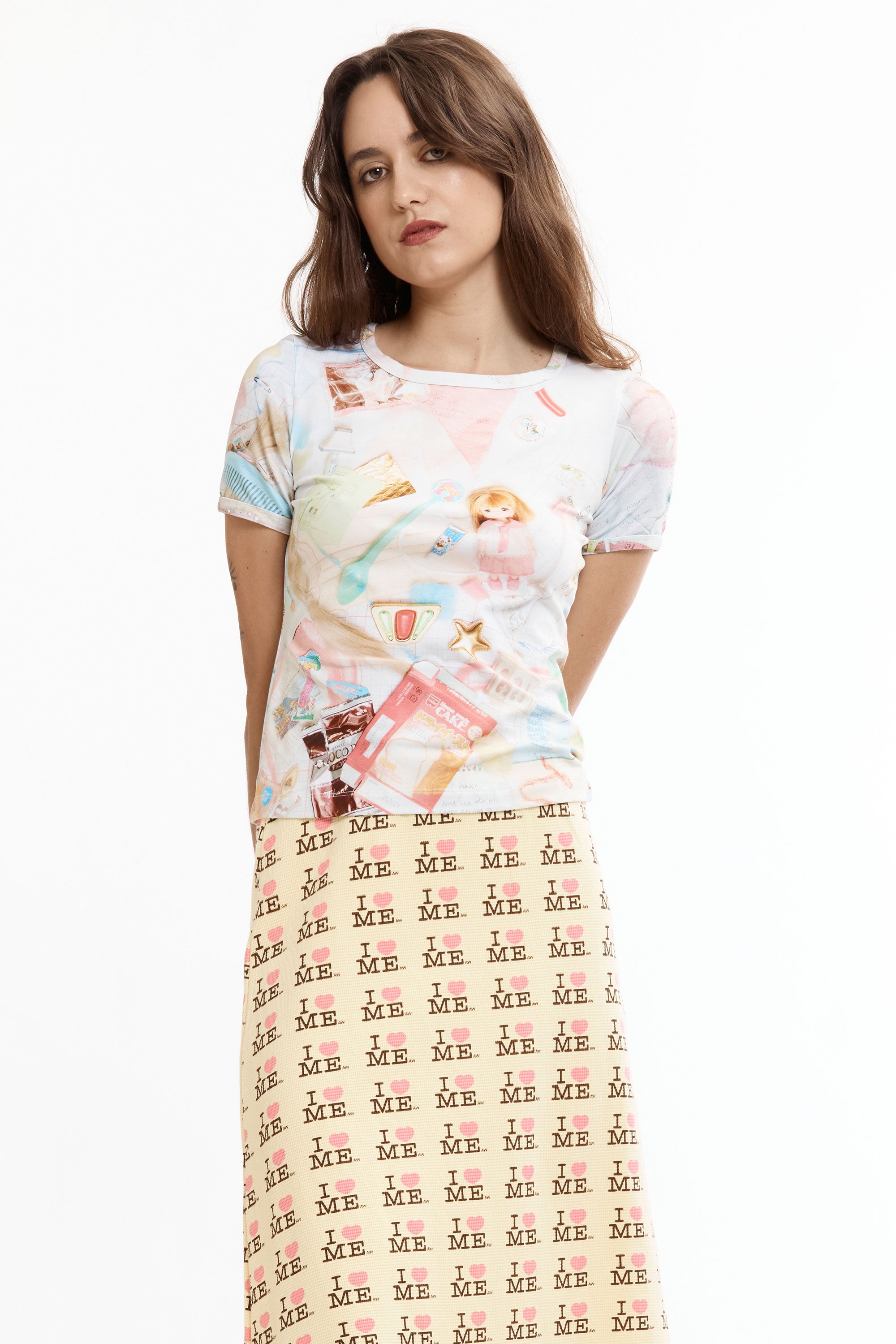 The TREASURES BABY TEE available online with global shipping, and in PAM Stores Melbourne and Sydney.