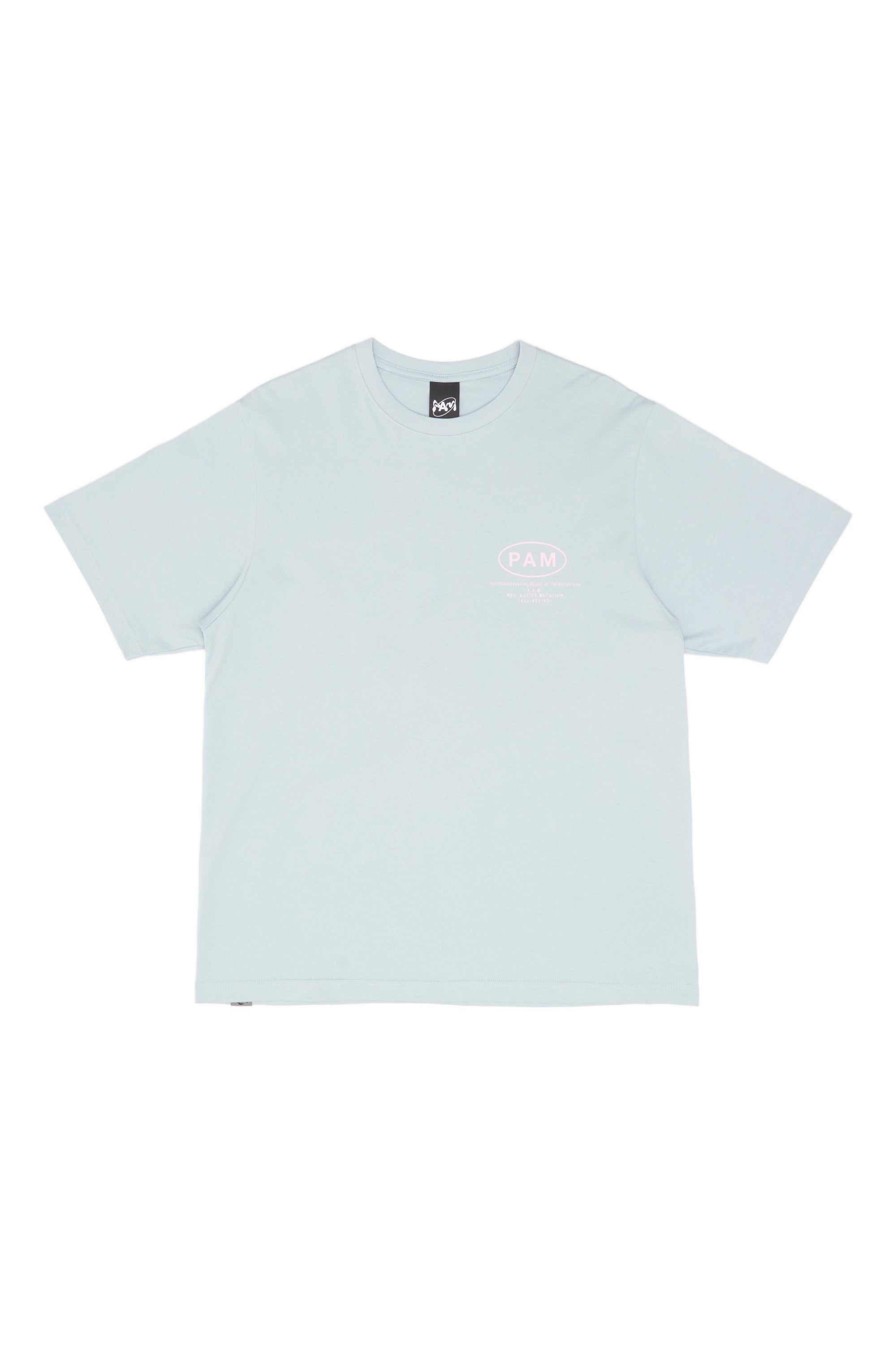 The SS TEE - EYES LOGO - BLUE GREY available online with global shipping, and in PAM Stores Melbourne and Sydney.
