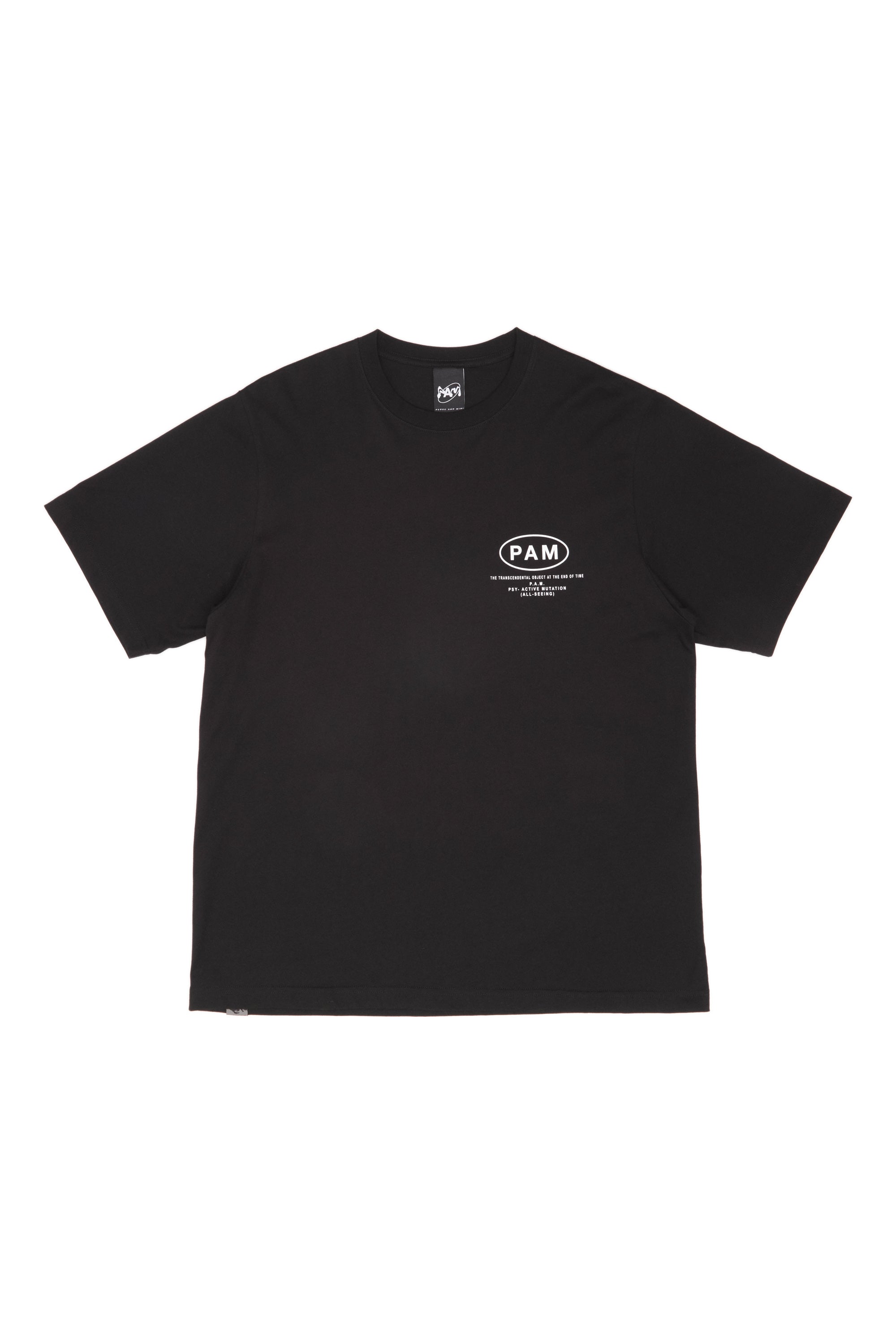 The SS TEE - EYES LOGO - BLACK available online with global shipping, and in PAM Stores Melbourne and Sydney.