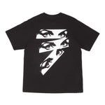 The SS TEE - EYES LOGO - BLACK available online with global shipping, and in PAM Stores Melbourne and Sydney.