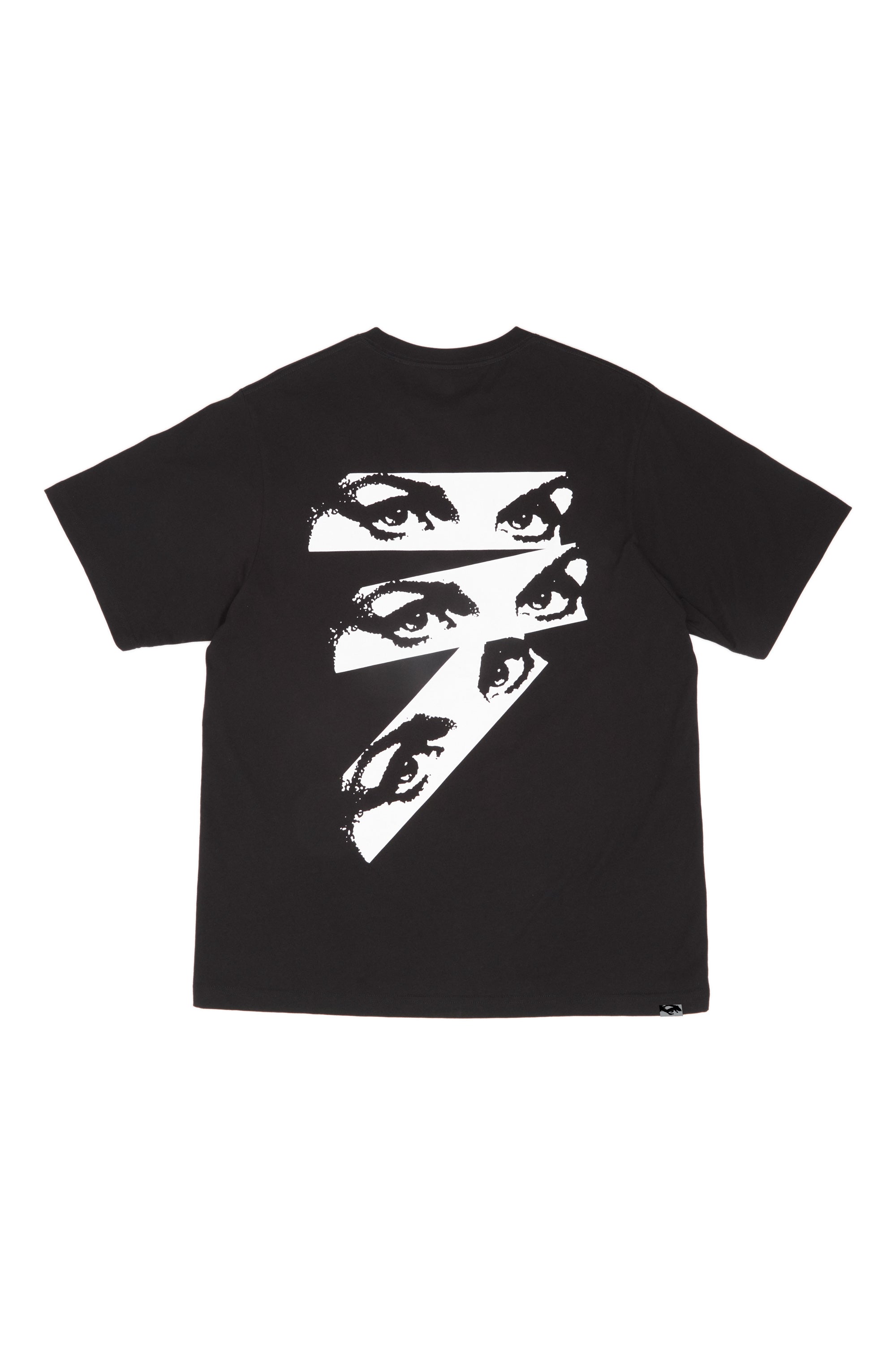 The SS TEE - EYES LOGO - BLACK available online with global shipping, and in PAM Stores Melbourne and Sydney.