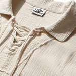 The Union Drill Polo Porcelain White available online with global shipping, and in PAM Stores Melbourne and Sydney.