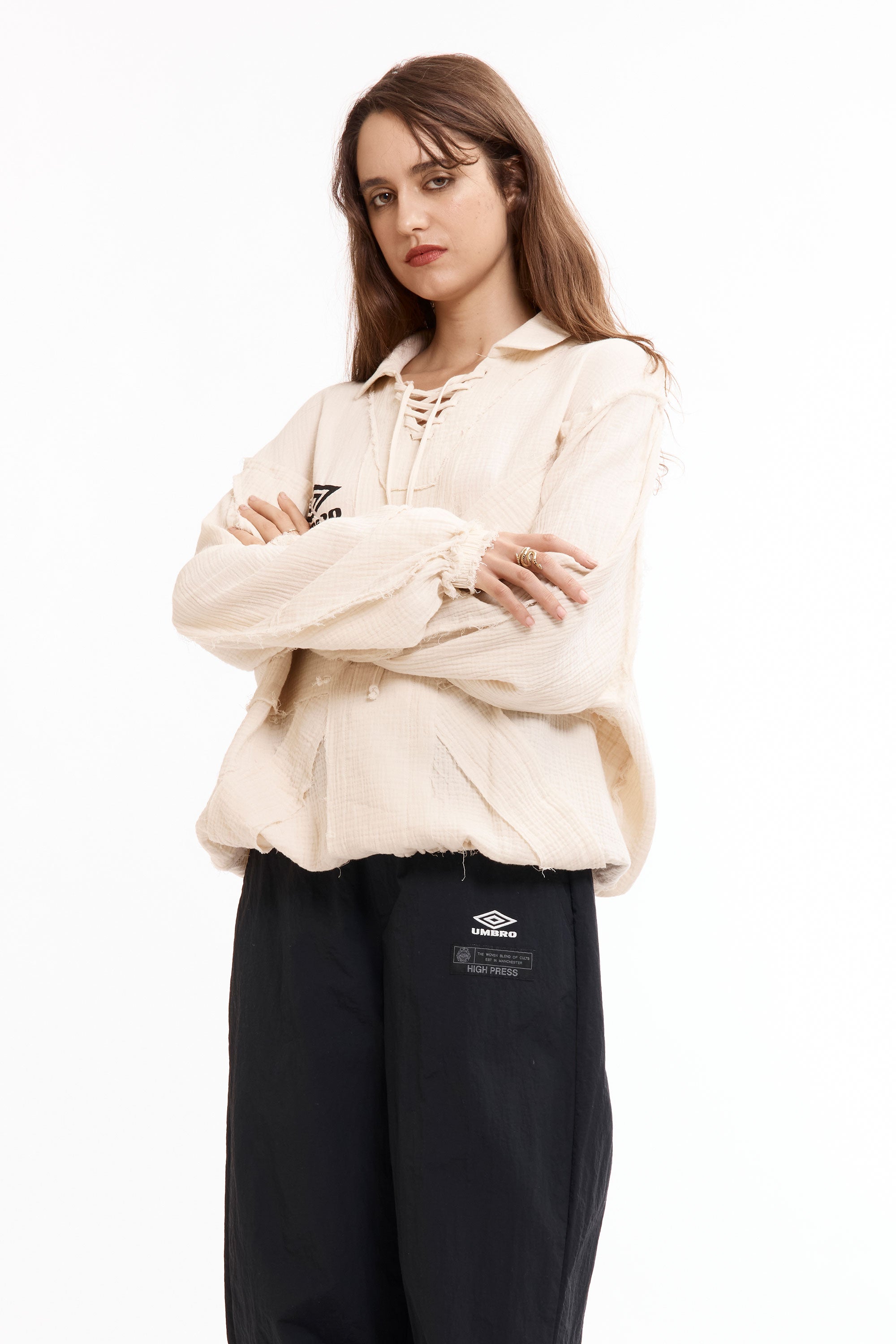 The Union Drill Polo Porcelain White available online with global shipping, and in PAM Stores Melbourne and Sydney.