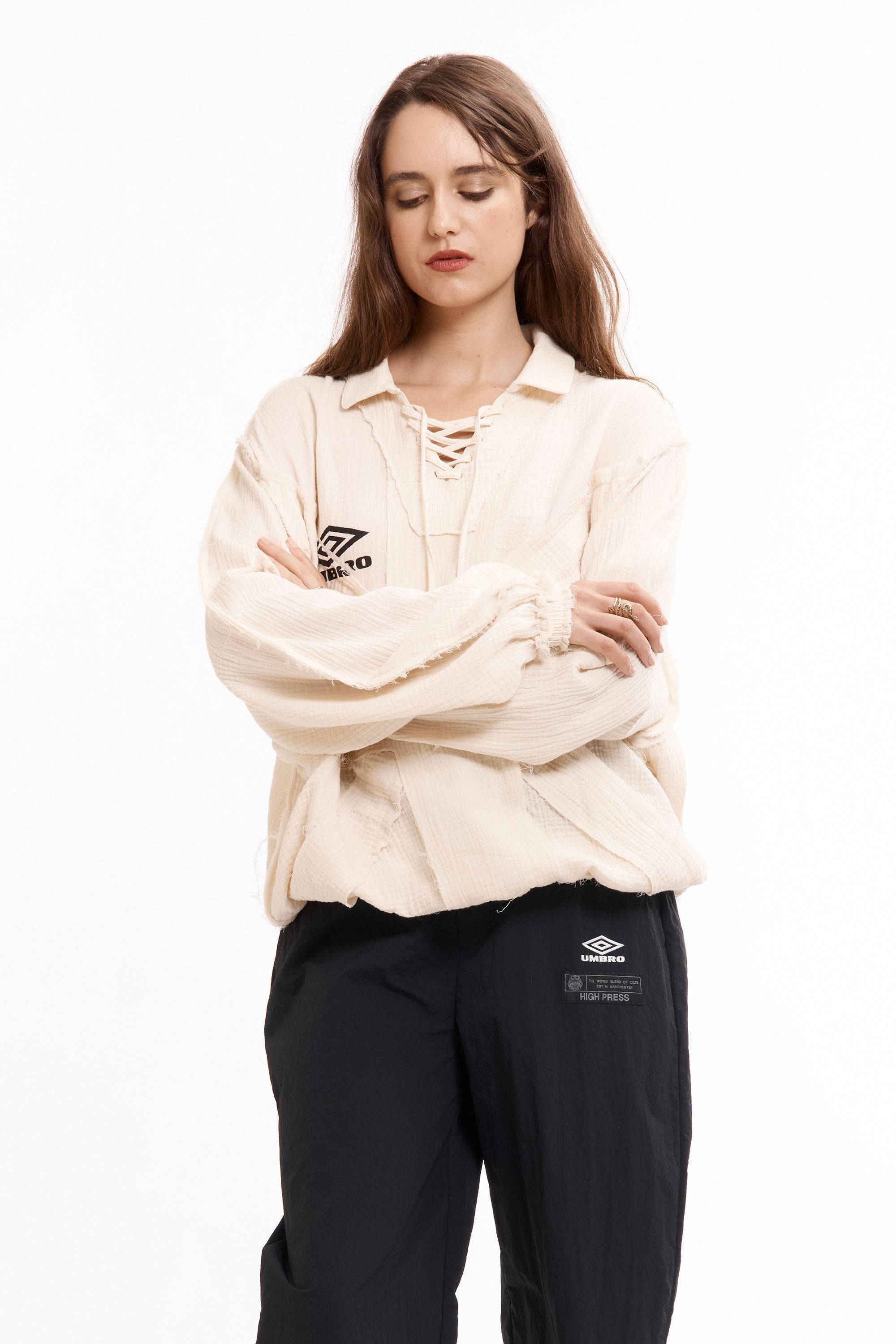 The Union Drill Polo Porcelain White available online with global shipping, and in PAM Stores Melbourne and Sydney.