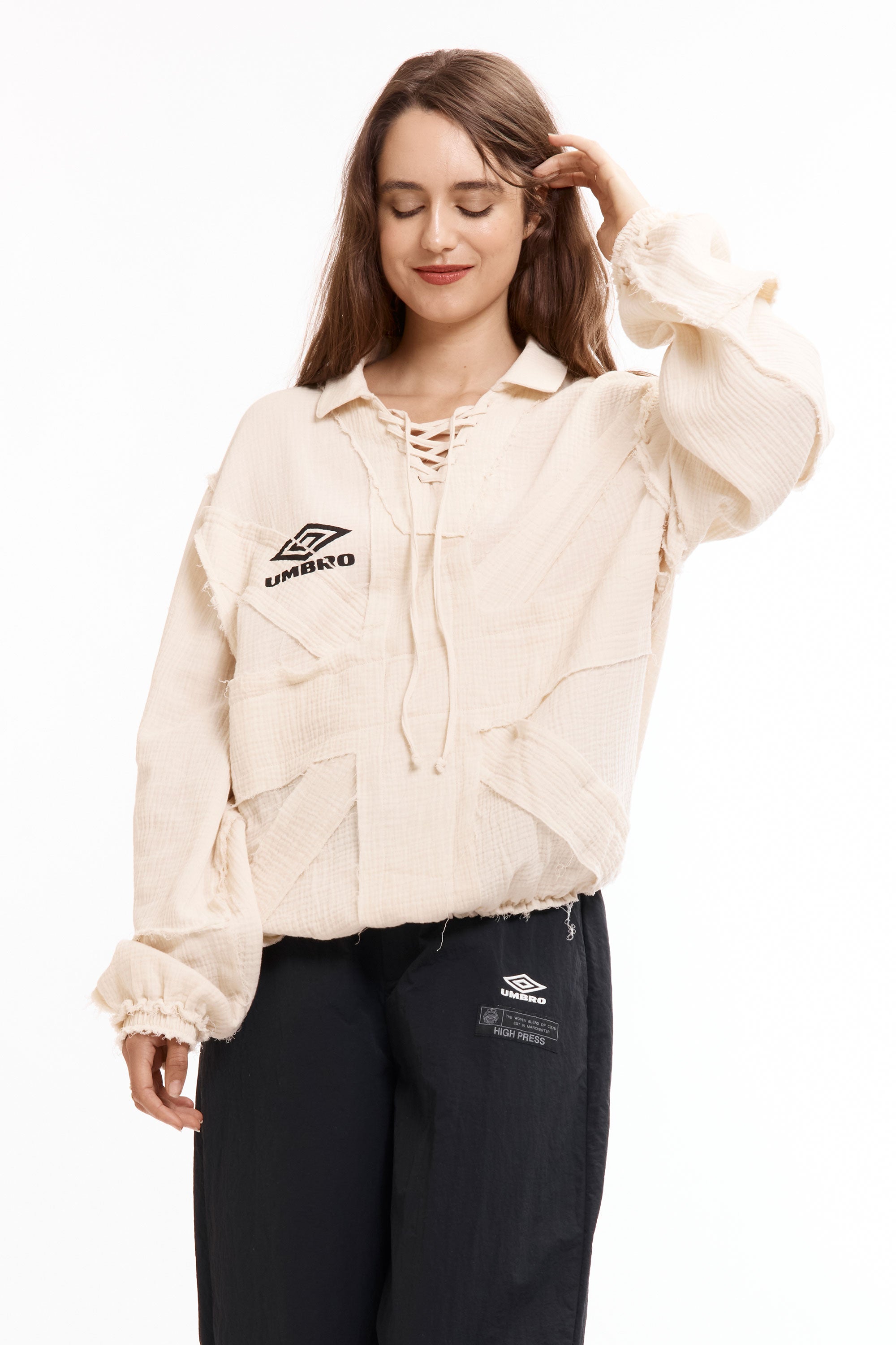 The Union Drill Polo Porcelain White available online with global shipping, and in PAM Stores Melbourne and Sydney.