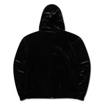 The VELVET MASKED ZIP HOODIE BLACK available online with global shipping, and in PAM Stores Melbourne and Sydney.