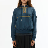 The VISOR QUARTER ZIP HOODIE NAVY available online with global shipping, and in PAM Stores Melbourne and Sydney.