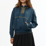 The VISOR QUARTER ZIP HOODIE NAVY available online with global shipping, and in PAM Stores Melbourne and Sydney.
