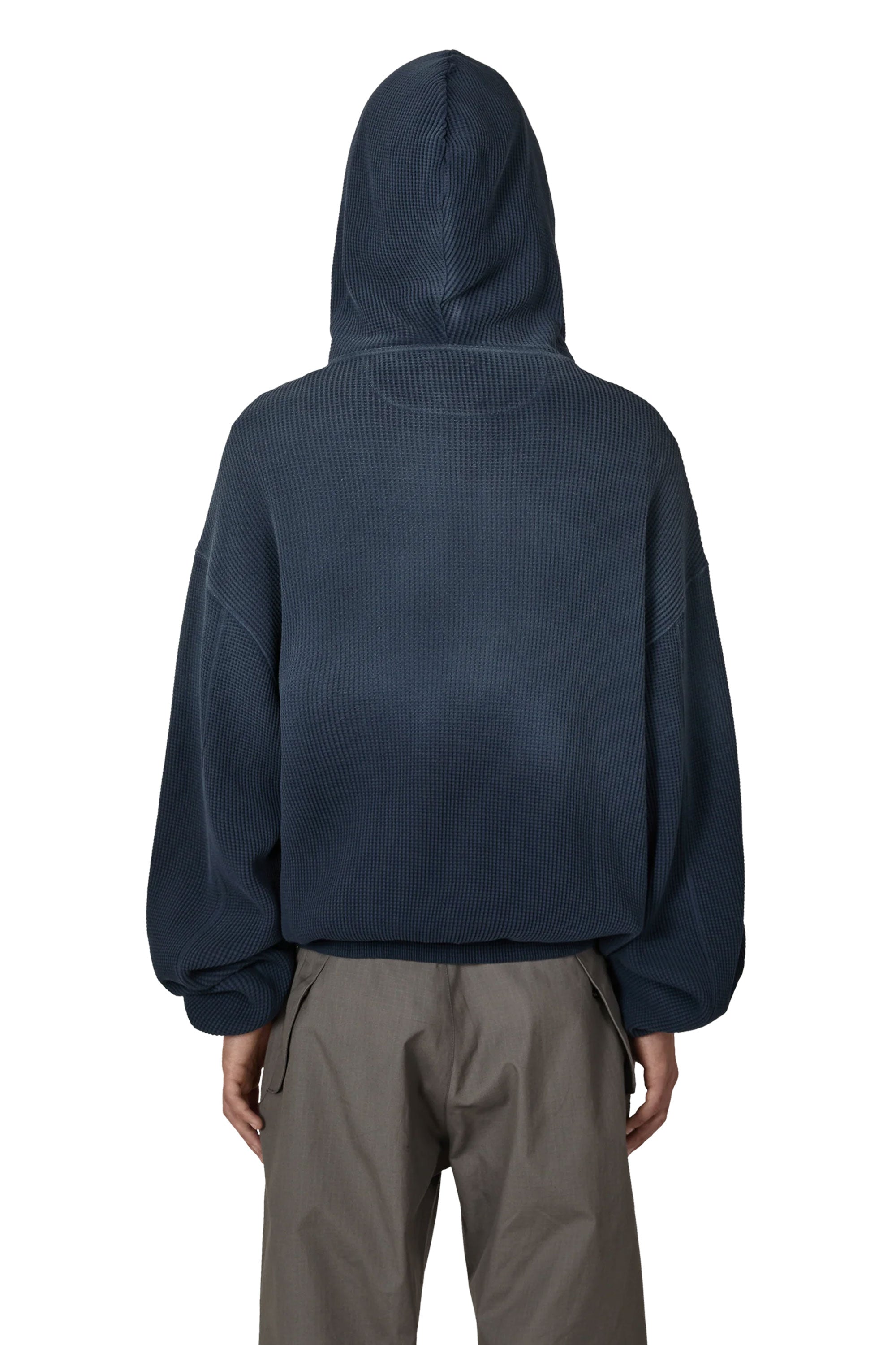 The Bee Sun Faded Organic Waffle Zip Up Hoodie available online with global shipping, and in PAM Stores Melbourne and Sydney.