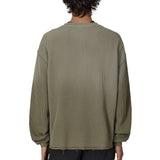 The ROA Bee Sun Faded Organic Waffle Serafino Long Sleeve Grey Green available online with global shipping, and in PAM Stores Melbourne and Sydney.
