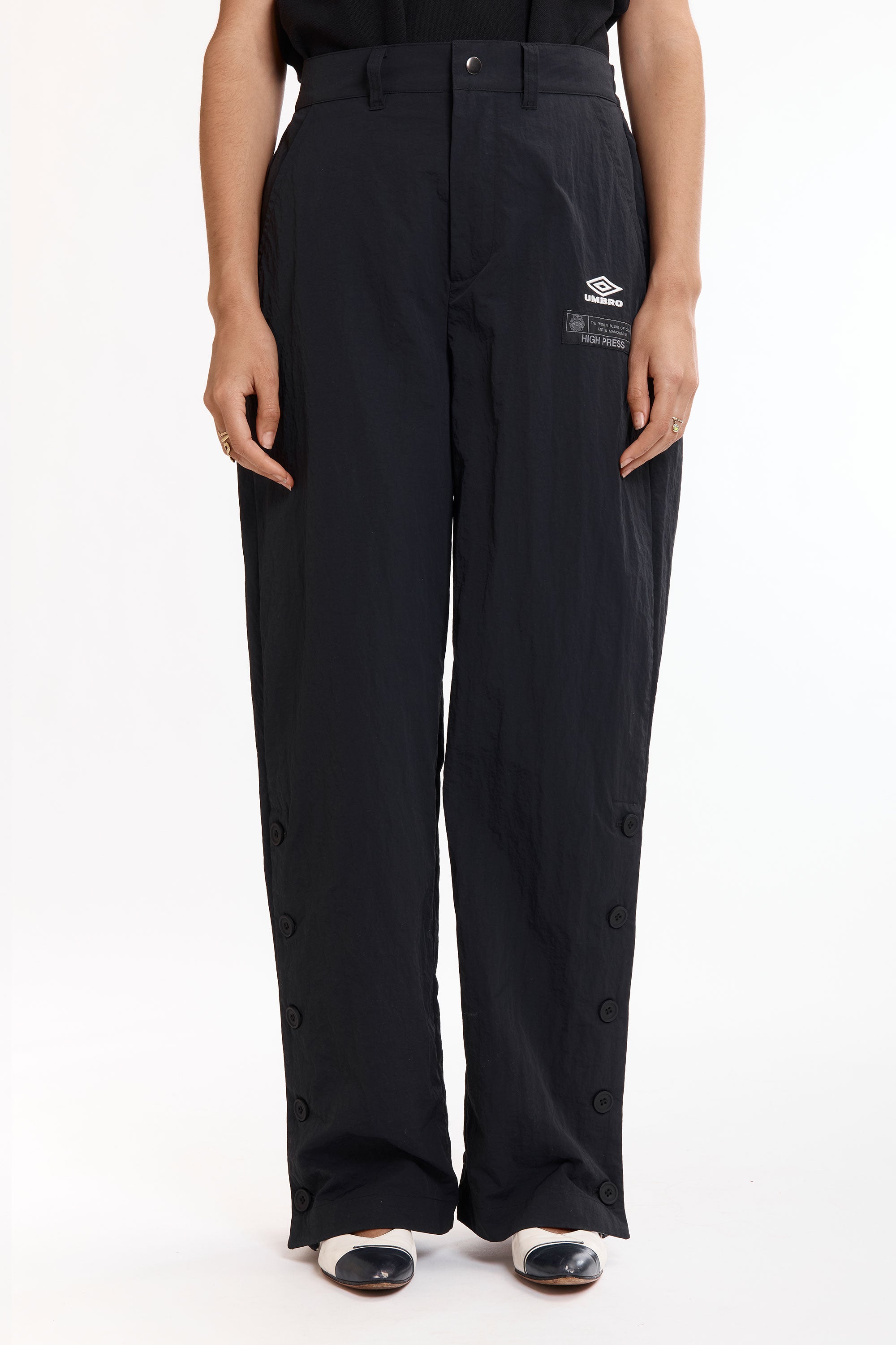 The Antique Nylon Pants Carbon Black available online with global shipping, and in PAM Stores Melbourne and Sydney.
