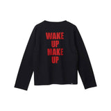 WAKE UP MAKE UP T-shirt Black