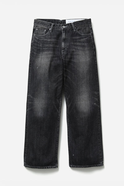 SS26 WASHED DENIM DP WIDE PANTS BLACK – P.A.M. (Perks And Mini)