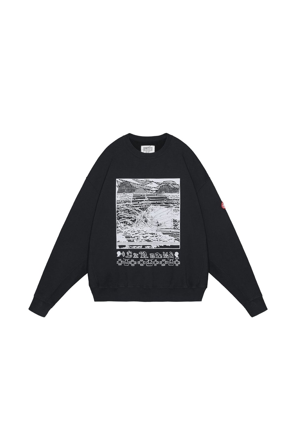 The WASHED FK Hyperferma CREW NECK available online with global shipping, and in PAM Stores Melbourne and Sydney.