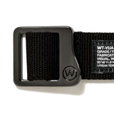 The ACRYLIC WEBBING BELT BLACK available online with global shipping, and in PAM Stores Melbourne and Sydney.