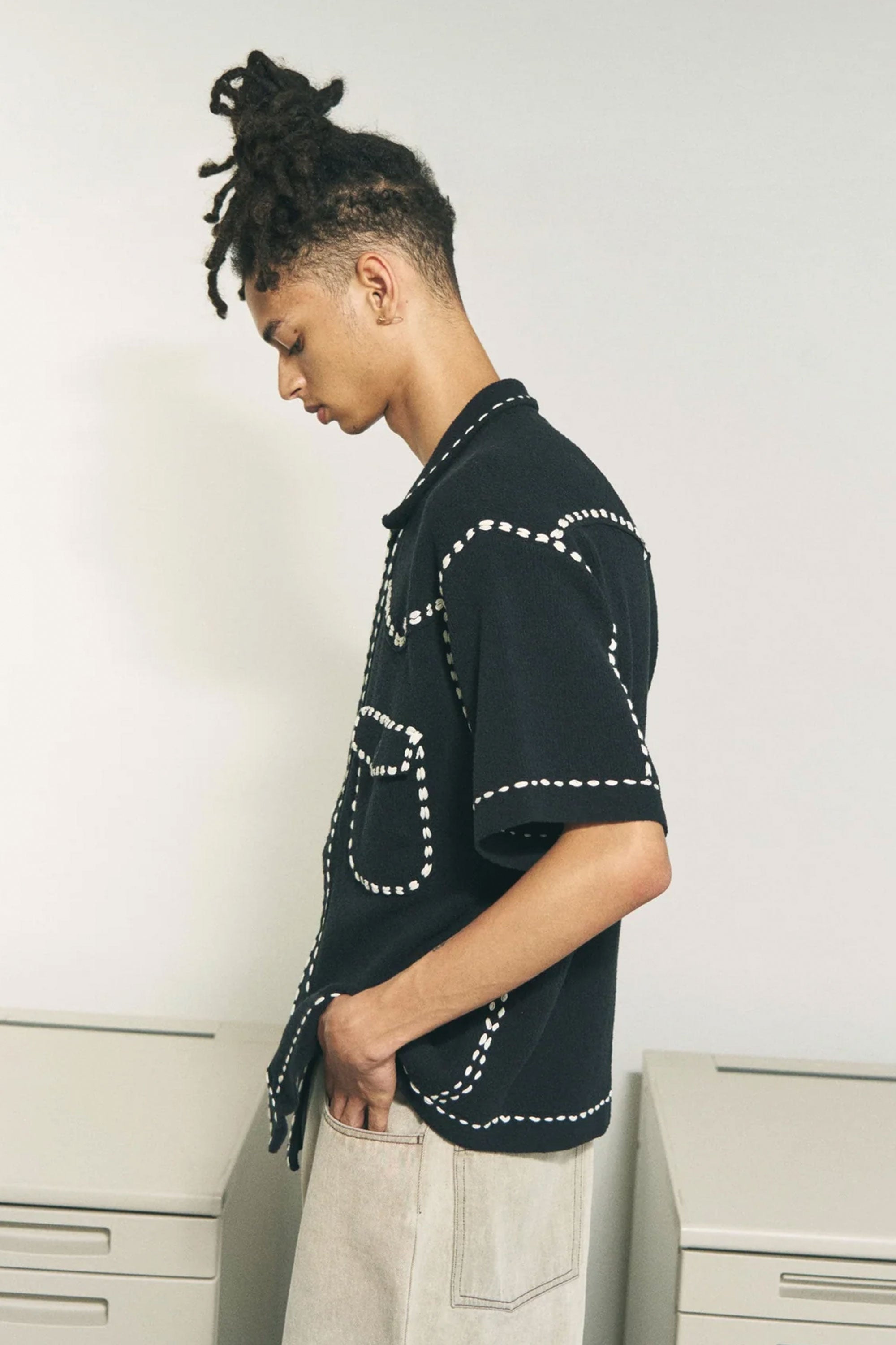 The SUMMER PG1 WESTERN SHIRT BLACK available online with global shipping, and in PAM Stores Melbourne and Sydney.
