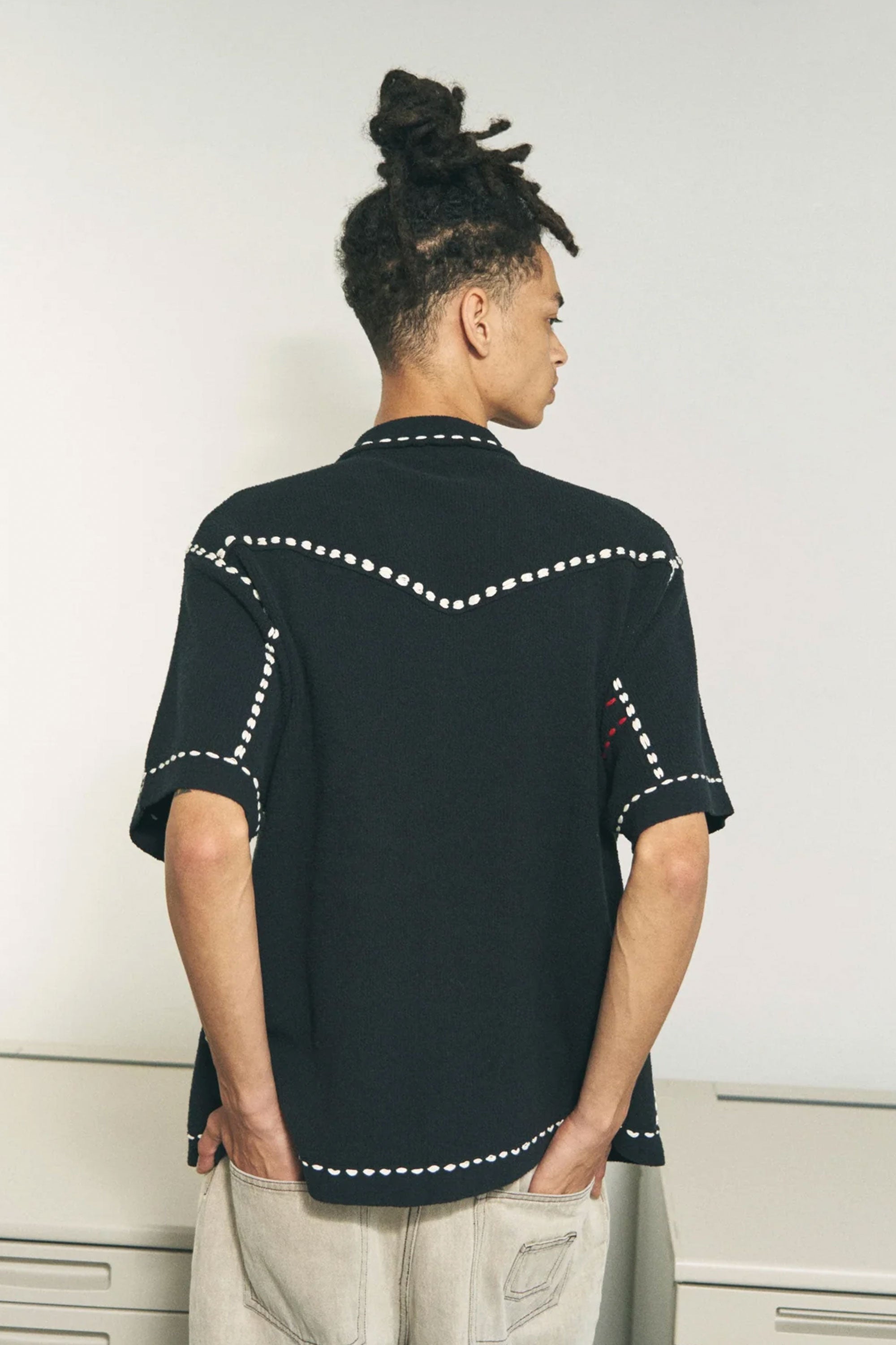 The SUMMER PG1 WESTERN SHIRT BLACK available online with global shipping, and in PAM Stores Melbourne and Sydney.