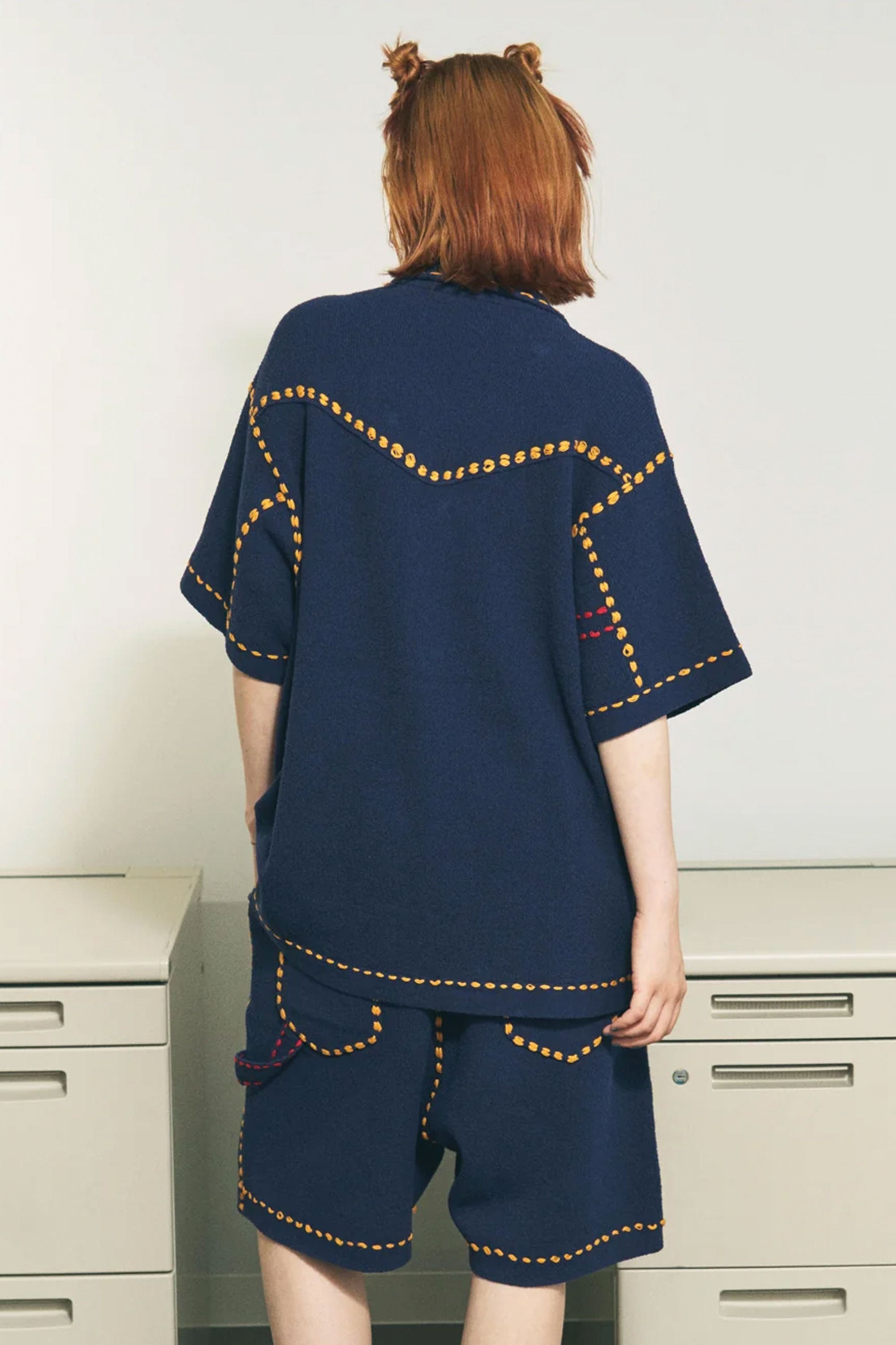 The SUMMER PG1 WESTERN SHIRT NAVY available online with global shipping, and in PAM Stores Melbourne and Sydney.