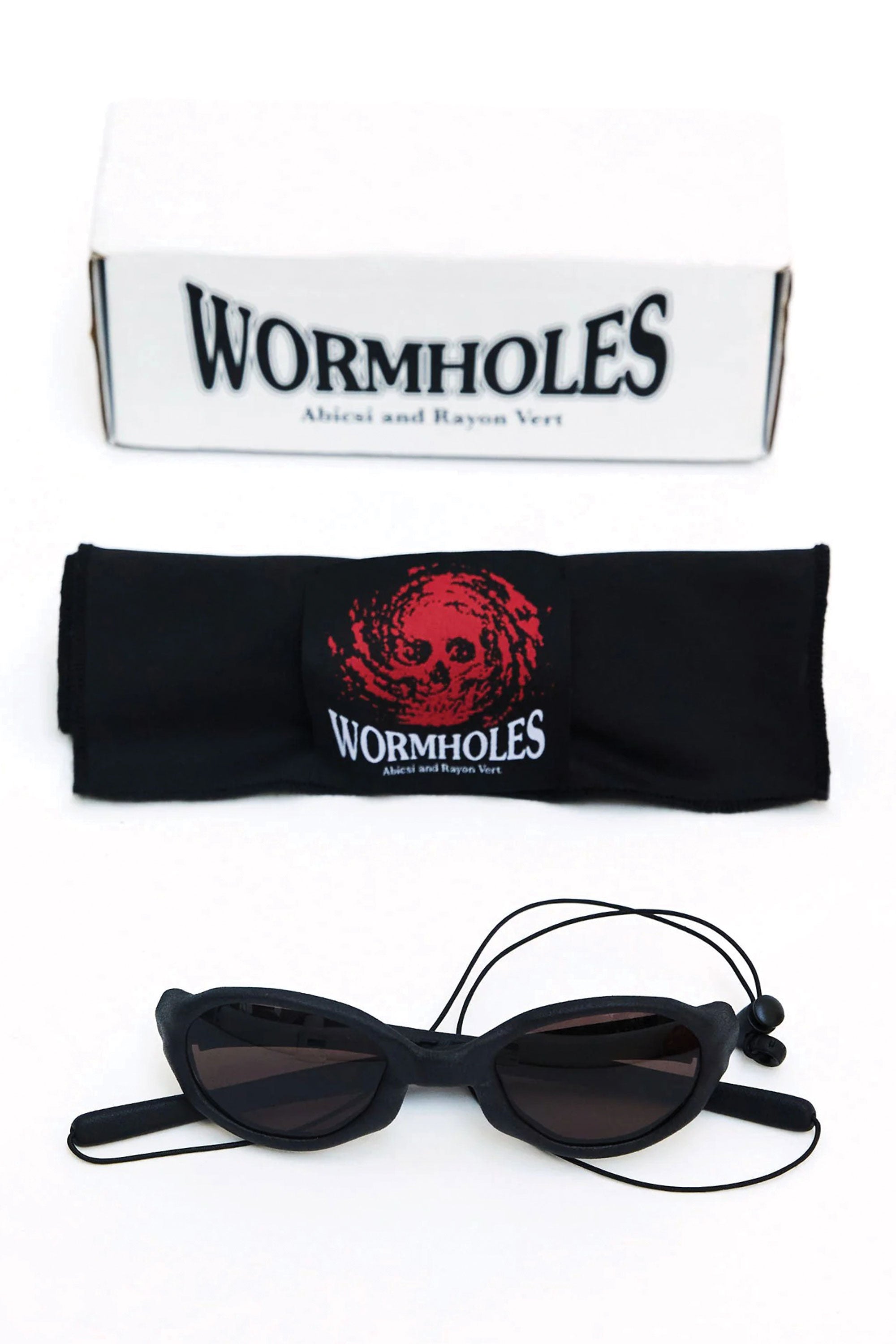 The Wormholes Sunglasses [Abicsi] Vulcanic Black / Pyrope Red available online with global shipping, and in PAM Stores Melbourne and Sydney.