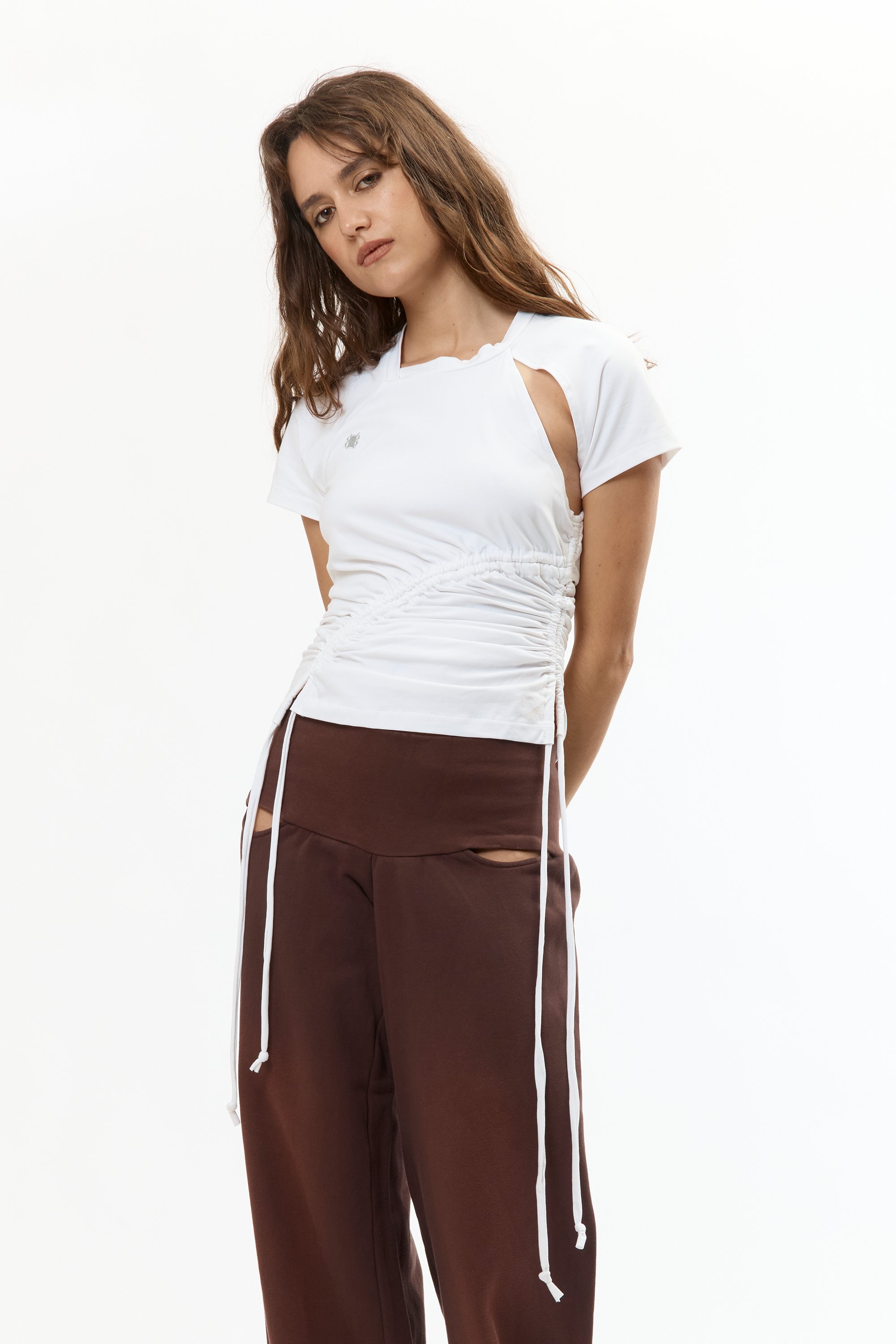 The RUCHED SS TEE available online with global shipping, and in PAM Stores Melbourne and Sydney.