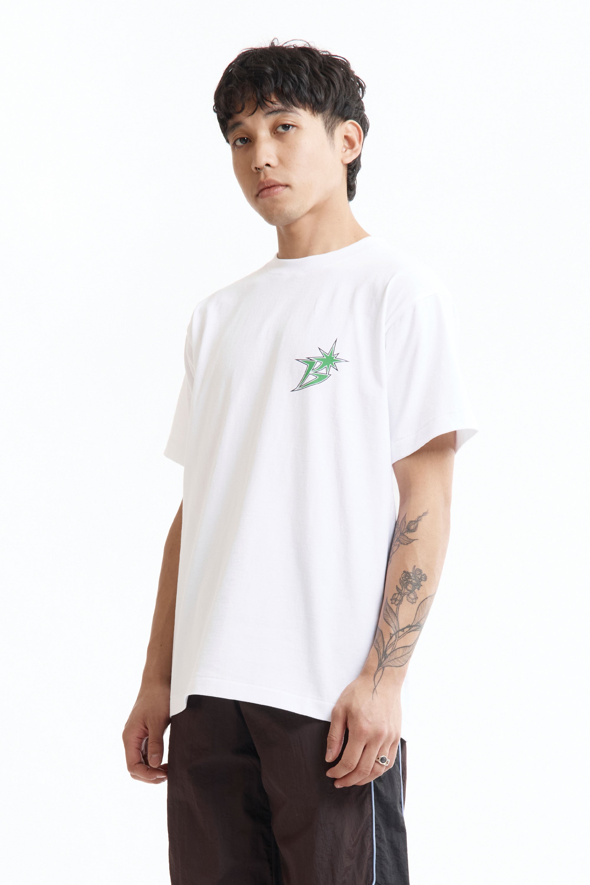 The SS26 B Logo Tee White available online with global shipping, and in PAM Stores Melbourne and Sydney.