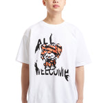 The ALL WELCOME DOG SS TEE  available online with global shipping, and in PAM Stores Melbourne and Sydney.