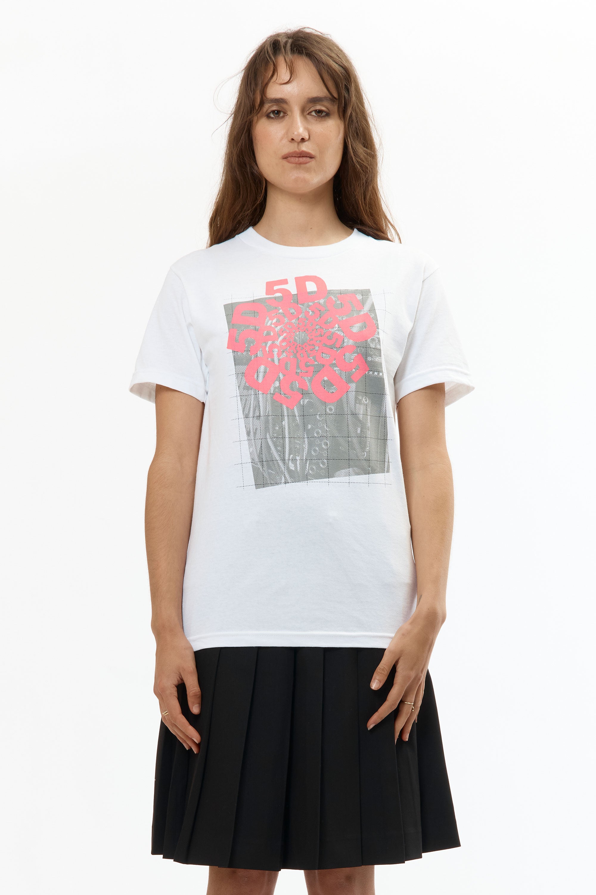 The 5D SHORT SLEEVE TEE WHITE available online with global shipping, and in PAM Stores Melbourne and Sydney.