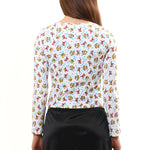 The GIRL BABY WHITE THERMAL TOP available online with global shipping, and in PAM Stores Melbourne and Sydney.