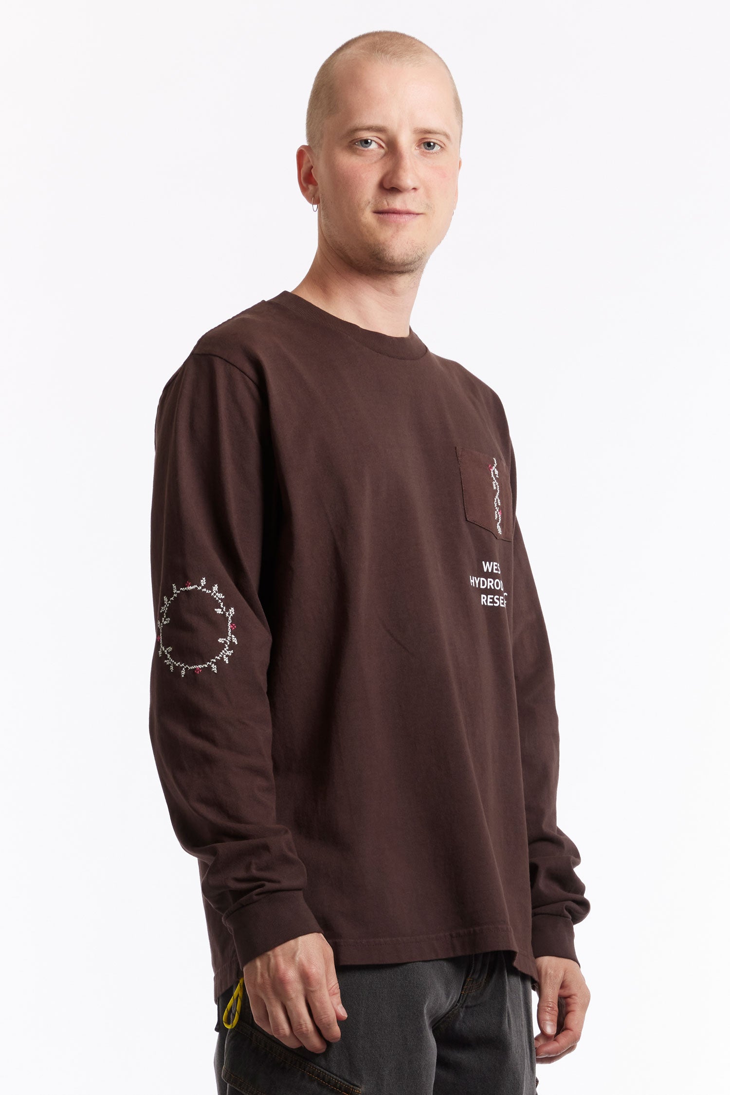 The ADISH - ADISH x WESTERN HYDRODYNAMIC RESEARCH NAFNUF LOGO LONG SLEEVE SHIRT  available online with global shipping, and in PAM Stores Melbourne and Sydney.