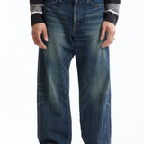 The SS26 WASHED DENIM DP WIDE PANTS INDIGO available online with global shipping, and in PAM Stores Melbourne and Sydney.