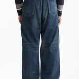 The SS26 WASHED DENIM DP WIDE PANTS INDIGO available online with global shipping, and in PAM Stores Melbourne and Sydney.