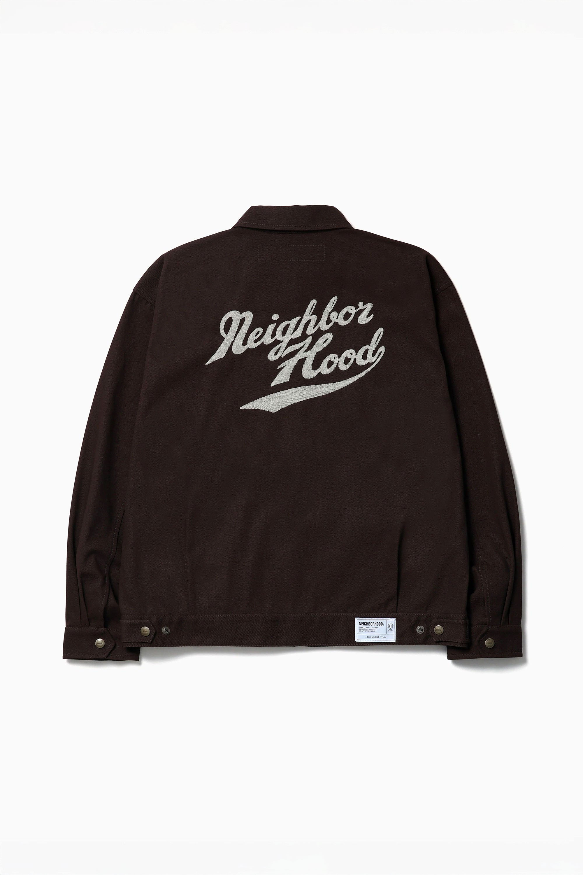 The ZIP WORK JACKET BROWN available online with global shipping, and in PAM Stores Melbourne and Sydney.