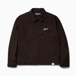The ZIP WORK JACKET BROWN available online with global shipping, and in PAM Stores Melbourne and Sydney.