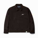 The ZIP WORK JACKET BROWN available online with global shipping, and in PAM Stores Melbourne and Sydney.