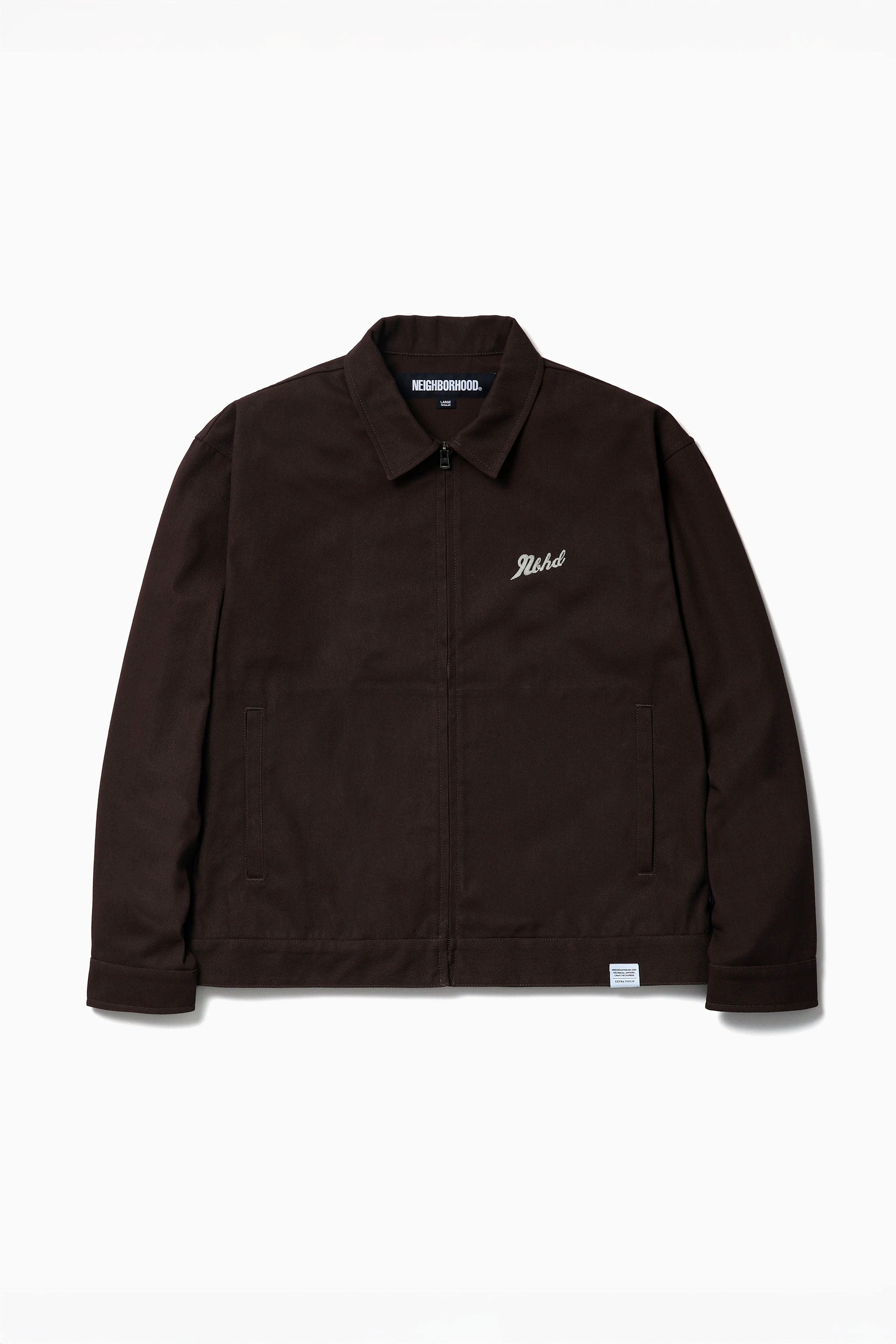 The ZIP WORK JACKET BROWN available online with global shipping, and in PAM Stores Melbourne and Sydney.
