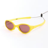 The Wormholes Sunglasses [Abicsi] Mustard Yellow / Pyrope Red available online with global shipping, and in PAM Stores Melbourne and Sydney.