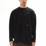 The LIM LS CREWNECK TEE BLACK available online with global shipping, and in PAM Stores Melbourne and Sydney.