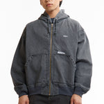 The SS26 DENIM COTTON DOOM JACKET BLACK available online with global shipping, and in PAM Stores Melbourne and Sydney.