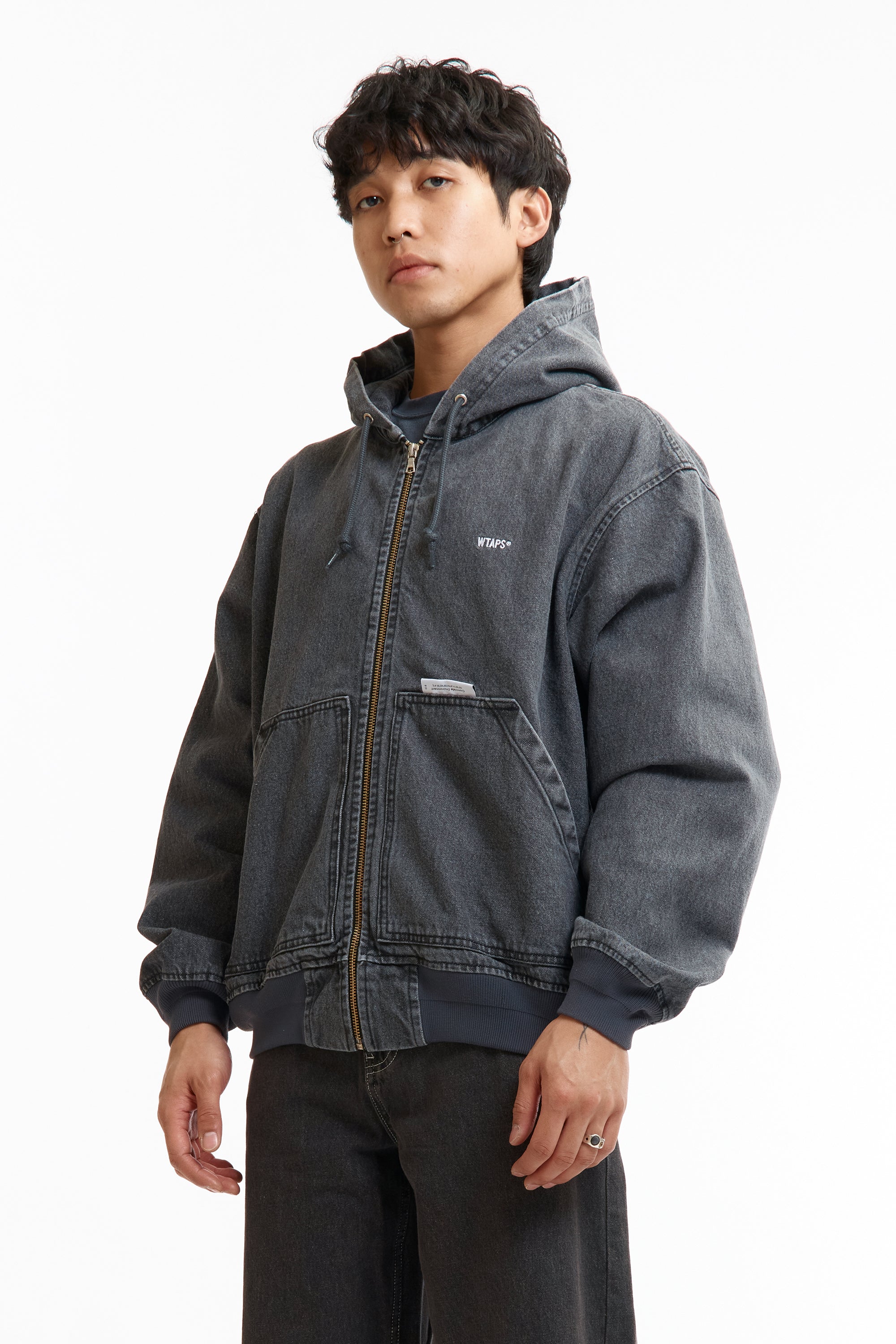 The SS26 DENIM COTTON DOOM JACKET BLACK available online with global shipping, and in PAM Stores Melbourne and Sydney.