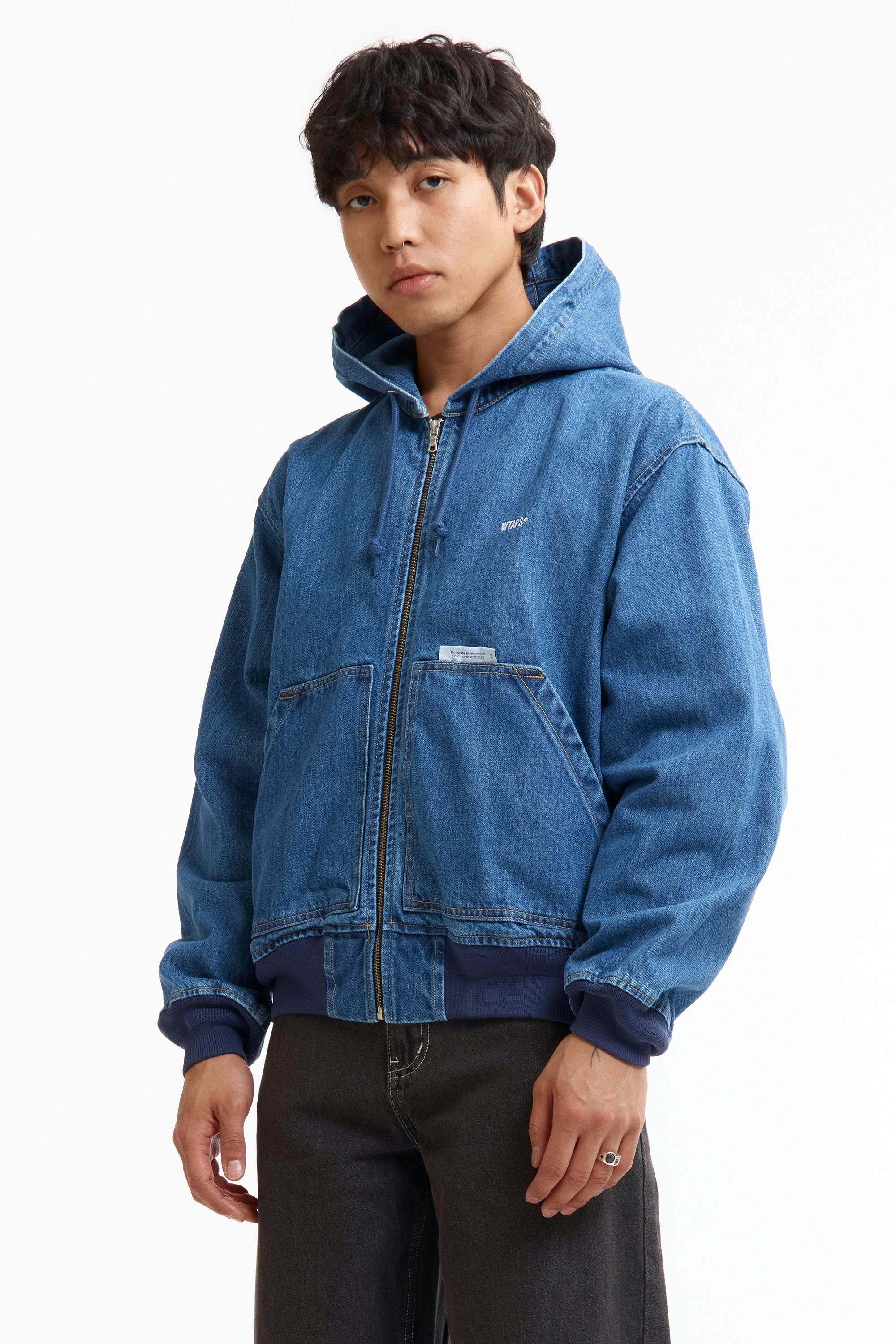 The SS26 DENIM COTTON DOOM JACKET INDIGO available online with global shipping, and in PAM Stores Melbourne and Sydney.
