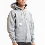 The SS26 THROWDY ZIP HOODY ASH GREY available online with global shipping, and in PAM Stores Melbourne and Sydney.
