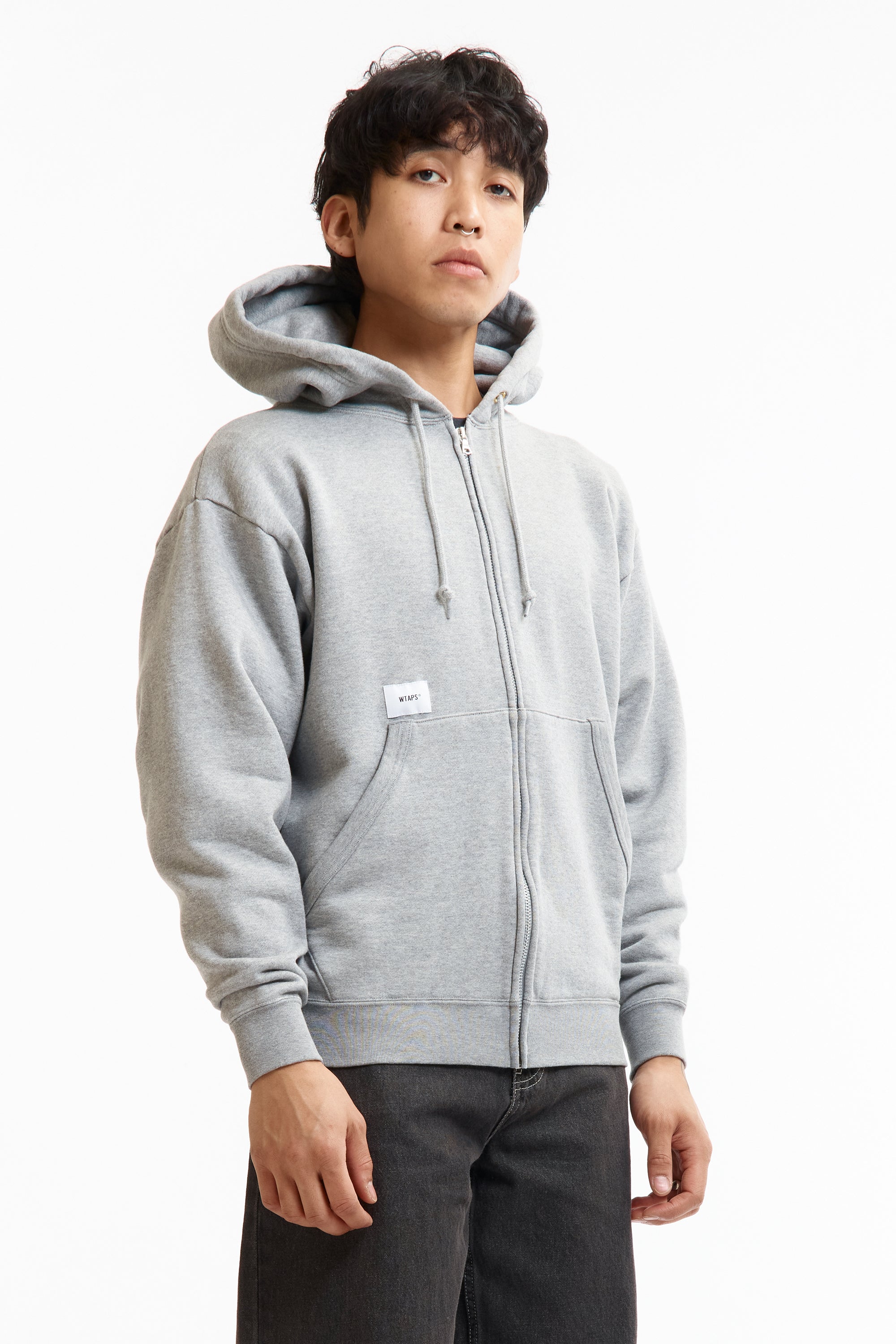 The SS26 THROWDY ZIP HOODY ASH GREY available online with global shipping, and in PAM Stores Melbourne and Sydney.