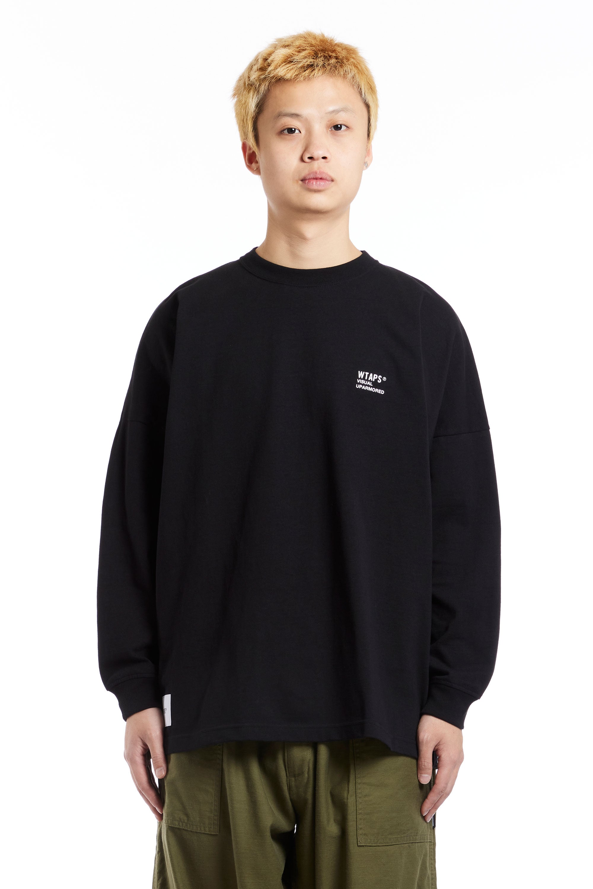 The WTAPS - VISUAL UPARMOURED WTVUA LS FORTLESS TEE SS24 BLACK available online with global shipping, and in PAM Stores Melbourne and Sydney.