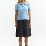 The APPARITION TWISTED POLO TOP available online with global shipping, and in PAM Stores Melbourne and Sydney.